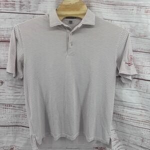 Peter Millar Summer Comfort Polo Shirt Mens Large Striped TPC Four Seasons